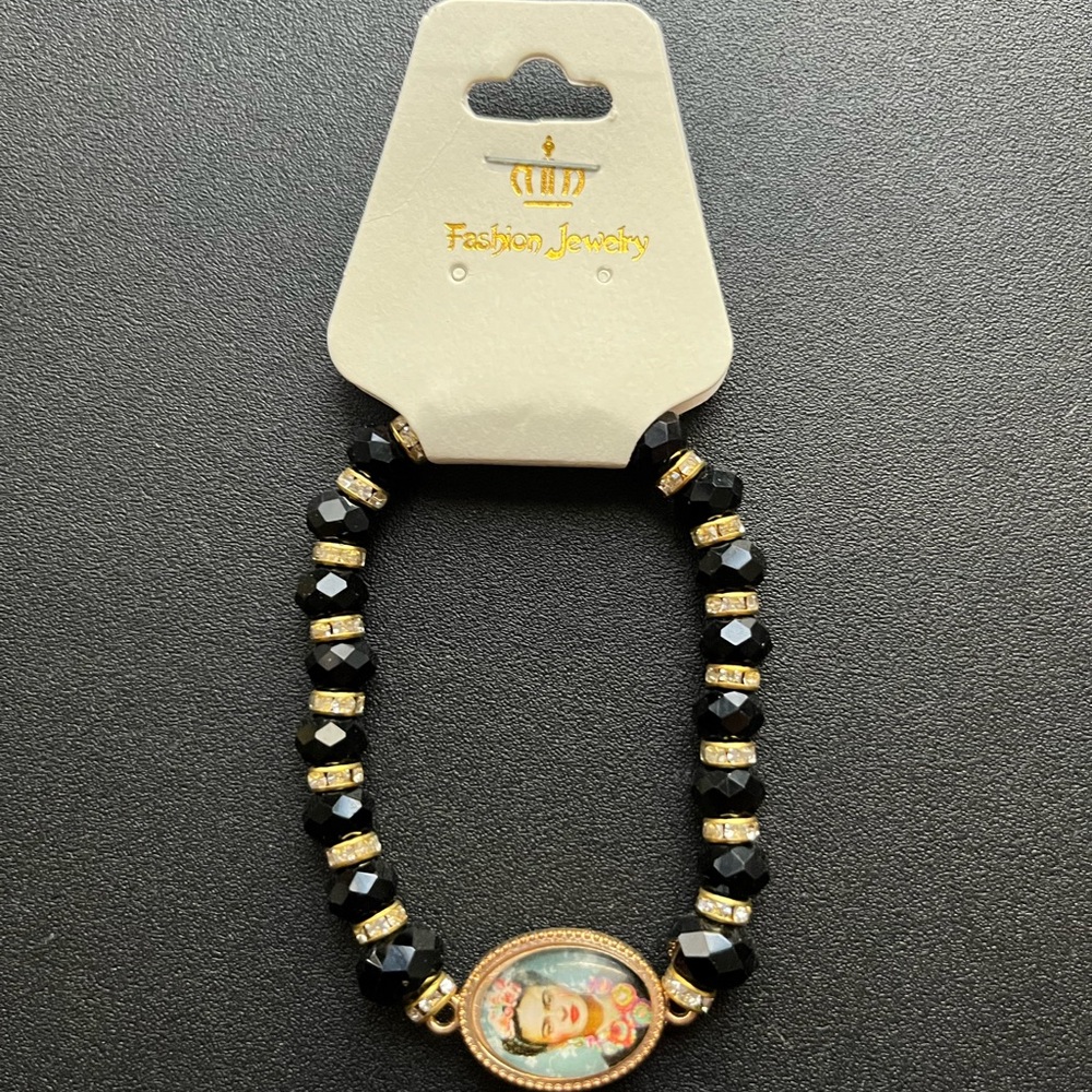 BRAND NEW Black Frida Kahlo Bracelet
